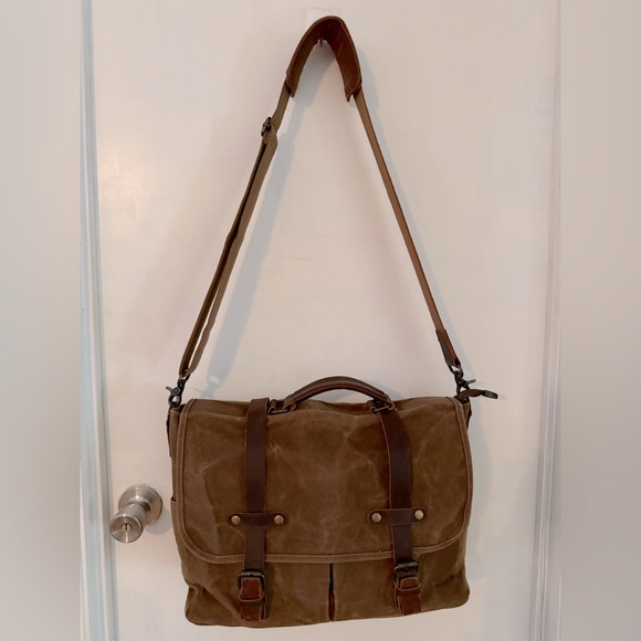 💼Mens Leather Messenger Bag 💼 - Picture 1 of 14